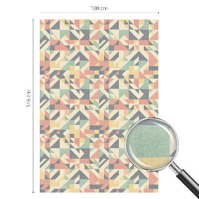 Milchglasfolie Fenster Buntglasoptik Die Energie der Geometrie