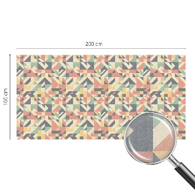 Milchglasfolie Fenster Buntglasoptik Die Energie der Geometrie