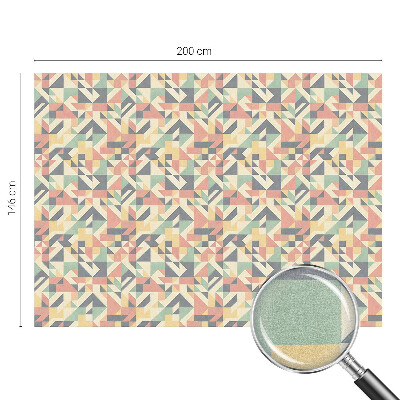 Milchglasfolie Fenster Buntglasoptik Die Energie der Geometrie