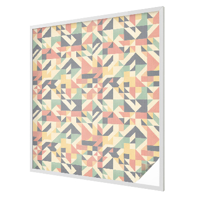 Milchglasfolie Fenster Buntglasoptik Die Energie der Geometrie