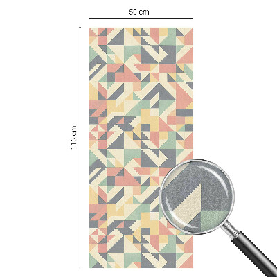 Milchglasfolie Fenster Buntglasoptik Die Energie der Geometrie