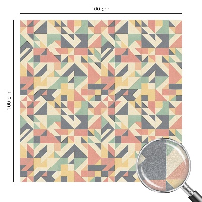 Milchglasfolie Fenster Buntglasoptik Die Energie der Geometrie