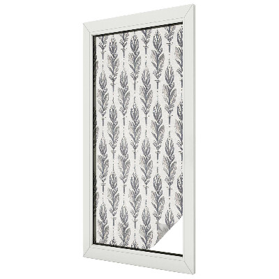 Fensterfolie mit Motiv Buntglas Elegante Federn