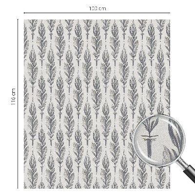 Fensterfolie mit Motiv Buntglas Elegante Federn