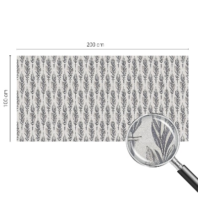 Fensterfolie mit Motiv Buntglas Elegante Federn