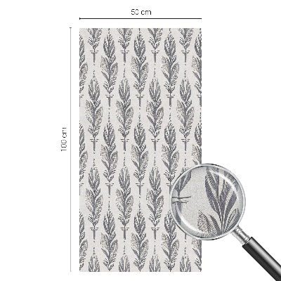 Fensterfolie mit Motiv Buntglas Elegante Federn