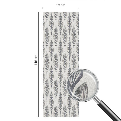 Fensterfolie mit Motiv Buntglas Elegante Federn