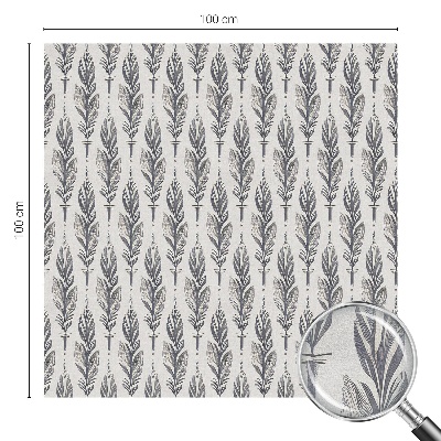 Fensterfolie mit Motiv Buntglas Elegante Federn