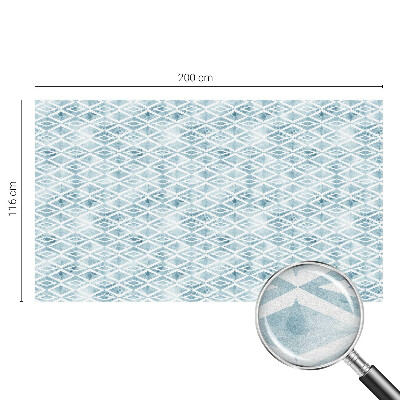 Fensterfolie mit Motiv Buntglas Blaue Rauten