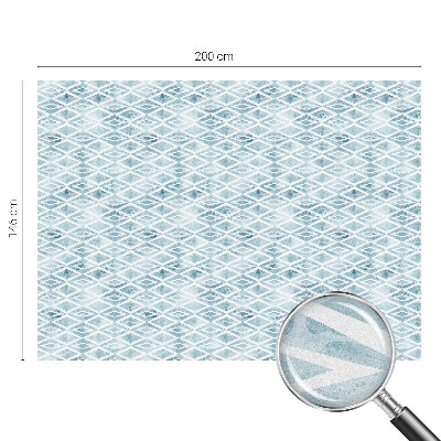 Fensterfolie mit Motiv Buntglas Blaue Rauten