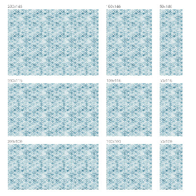 Fensterfolie mit Motiv Buntglas Blaue Rauten