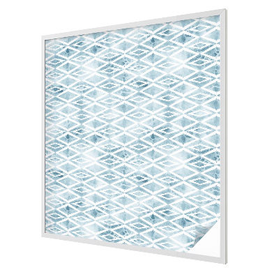 Fensterfolie mit Motiv Buntglas Blaue Rauten