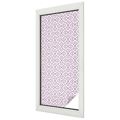 Fensterfolie mit Motiv Buntglas Lila Formen