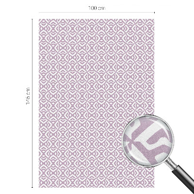 Fensterfolie mit Motiv Buntglas Lila Formen