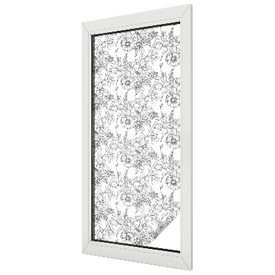 Sichtschutz Klebefolie für Fenster Florale Eleganz