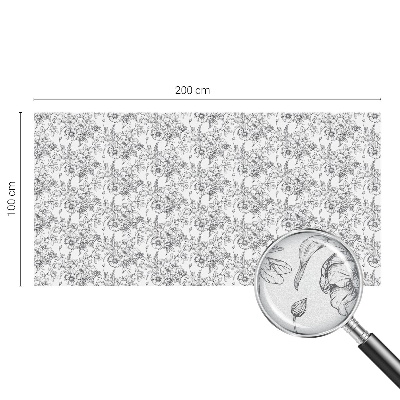 Sichtschutz Klebefolie für Fenster Florale Eleganz