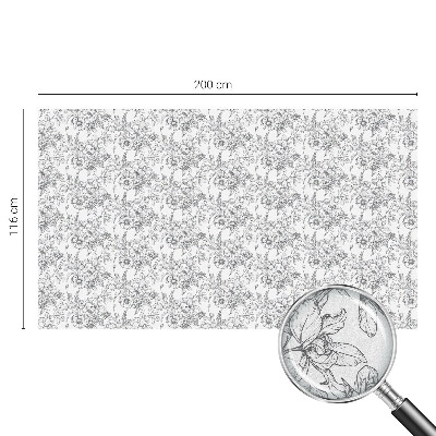 Sichtschutz Klebefolie für Fenster Florale Eleganz