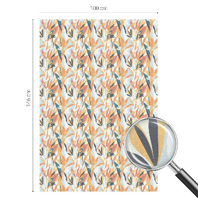 Fensterfolie mit Motiv Buntglas Botanische Energie