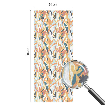 Fensterfolie mit Motiv Buntglas Botanische Energie