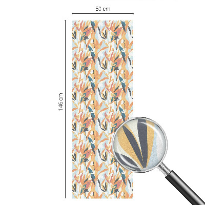 Fensterfolie mit Motiv Buntglas Botanische Energie