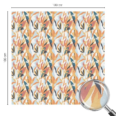 Fensterfolie mit Motiv Buntglas Botanische Energie