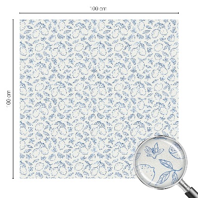 Fensterfolie Sichtschutz Zitronenmuster