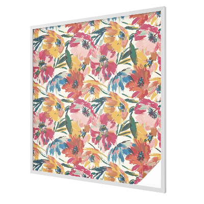 Milchglasfolie Fenster Buntglasoptik Blumenexplosion