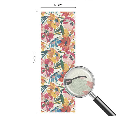 Milchglasfolie Fenster Buntglasoptik Blumenexplosion