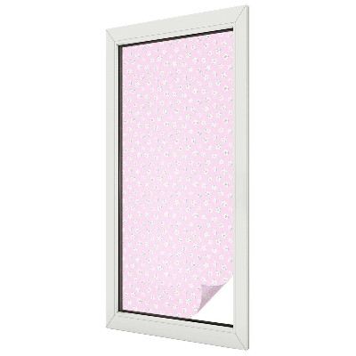 Fensterfolie mit Motiv Buntglas Blumenmuster