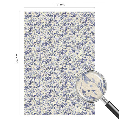 Fensterfolie Sichtschutz Blumensymmetrie