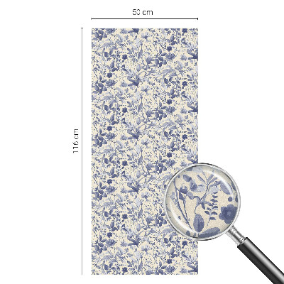 Fensterfolie Sichtschutz Blumensymmetrie