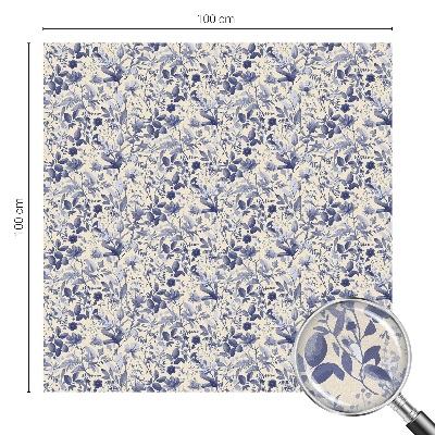 Fensterfolie Sichtschutz Blumensymmetrie