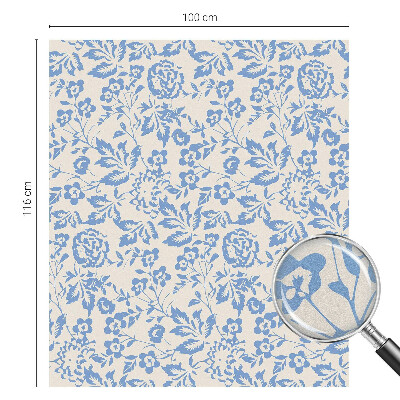 Milchglasfolie Fenster Buntglasoptik Blütenblätter