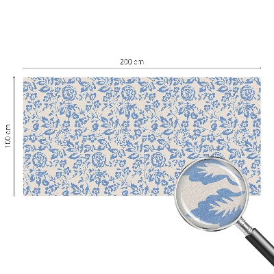 Milchglasfolie Fenster Buntglasoptik Blütenblätter