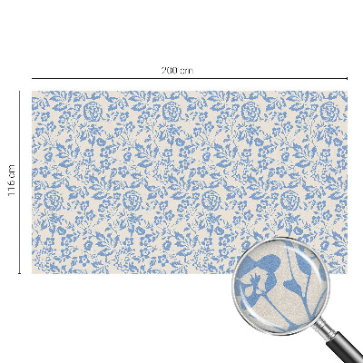 Milchglasfolie Fenster Buntglasoptik Blütenblätter