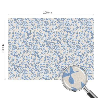 Milchglasfolie Fenster Buntglasoptik Blütenblätter