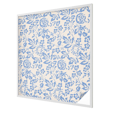 Milchglasfolie Fenster Buntglasoptik Blütenblätter