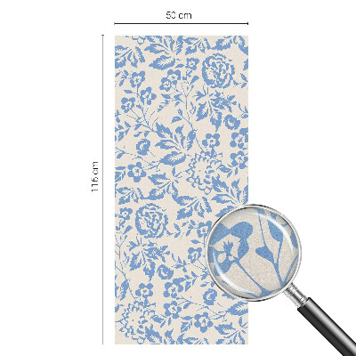 Milchglasfolie Fenster Buntglasoptik Blütenblätter