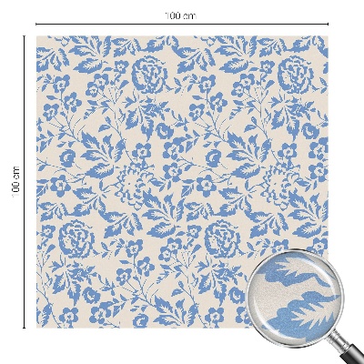 Milchglasfolie Fenster Buntglasoptik Blütenblätter