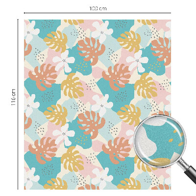 Fensterfolie mit Motiv Buntglas Exotische Natur