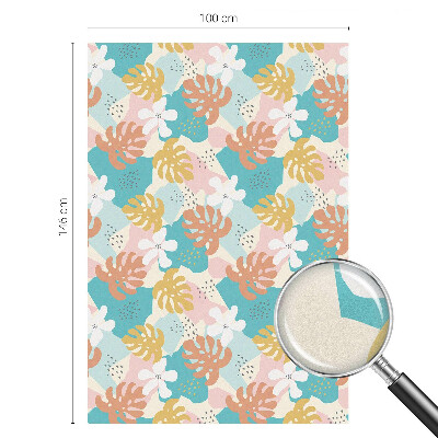 Fensterfolie mit Motiv Buntglas Exotische Natur