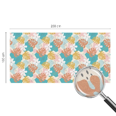 Fensterfolie mit Motiv Buntglas Exotische Natur