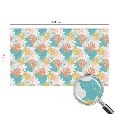 Fensterfolie mit Motiv Buntglas Exotische Natur