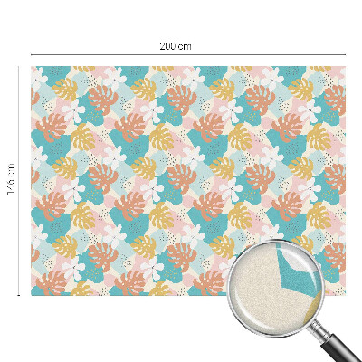 Fensterfolie mit Motiv Buntglas Exotische Natur