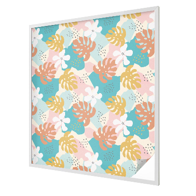 Fensterfolie mit Motiv Buntglas Exotische Natur