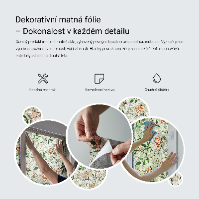 Fensterfolie mit Motiv Buntglas Exotische Natur