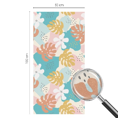 Fensterfolie mit Motiv Buntglas Exotische Natur