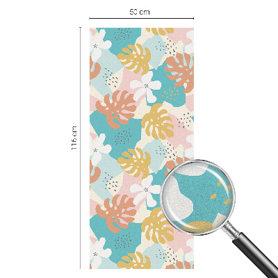 Fensterfolie mit Motiv Buntglas Exotische Natur