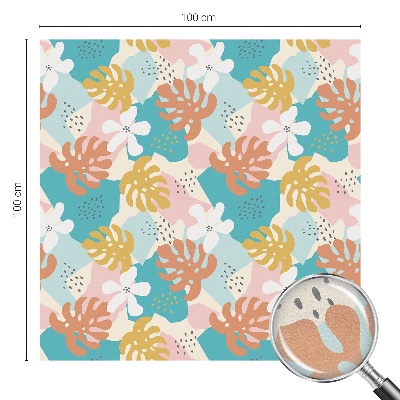 Fensterfolie mit Motiv Buntglas Exotische Natur