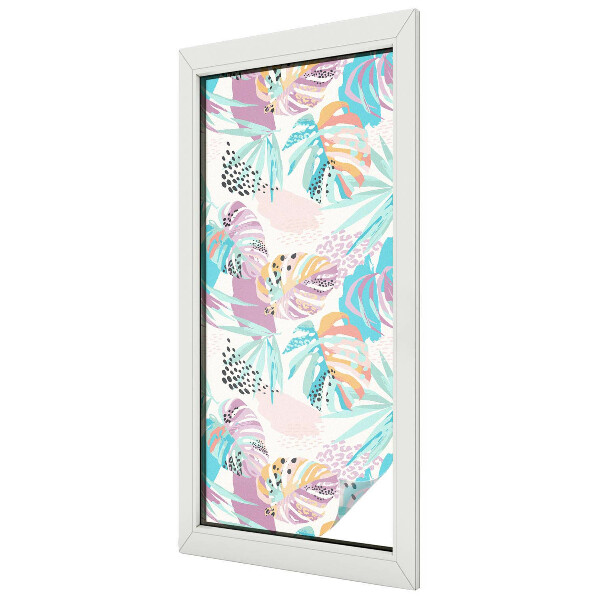 Sichtschutz Klebefolie für Fenster Abstrakter Dschungel